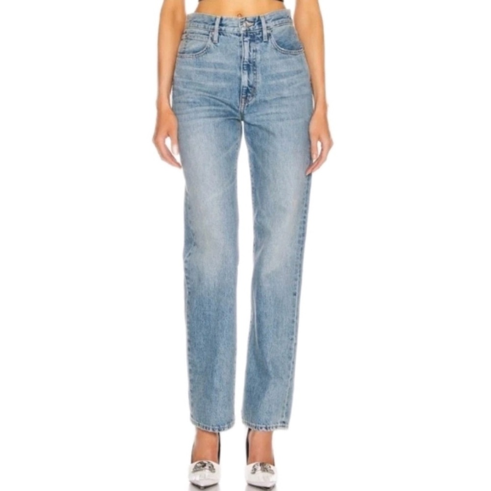 SLVRLAKE London High Rise Straight In Salt Flats Women's Jeans Size 31